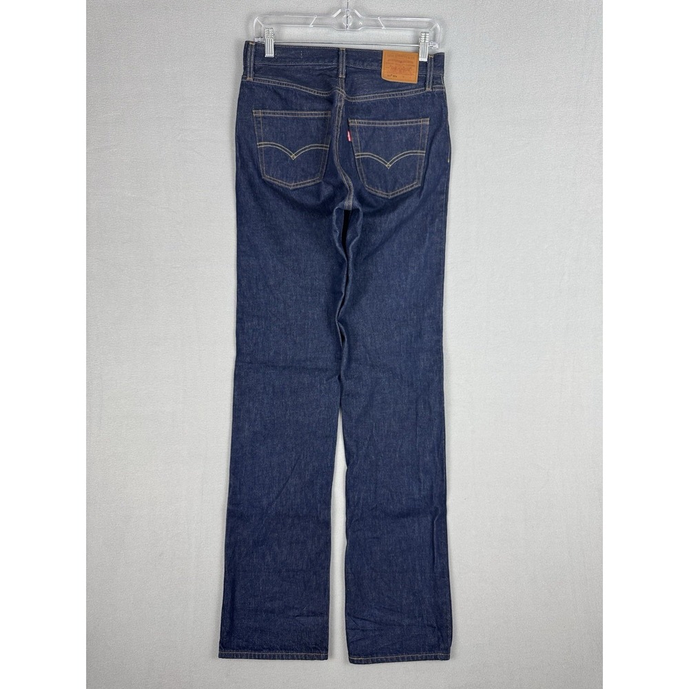 Levis Premium 501 Selvedge Denim Jeans Mens 26x36 (fits 30x35) Dark Wash Blue